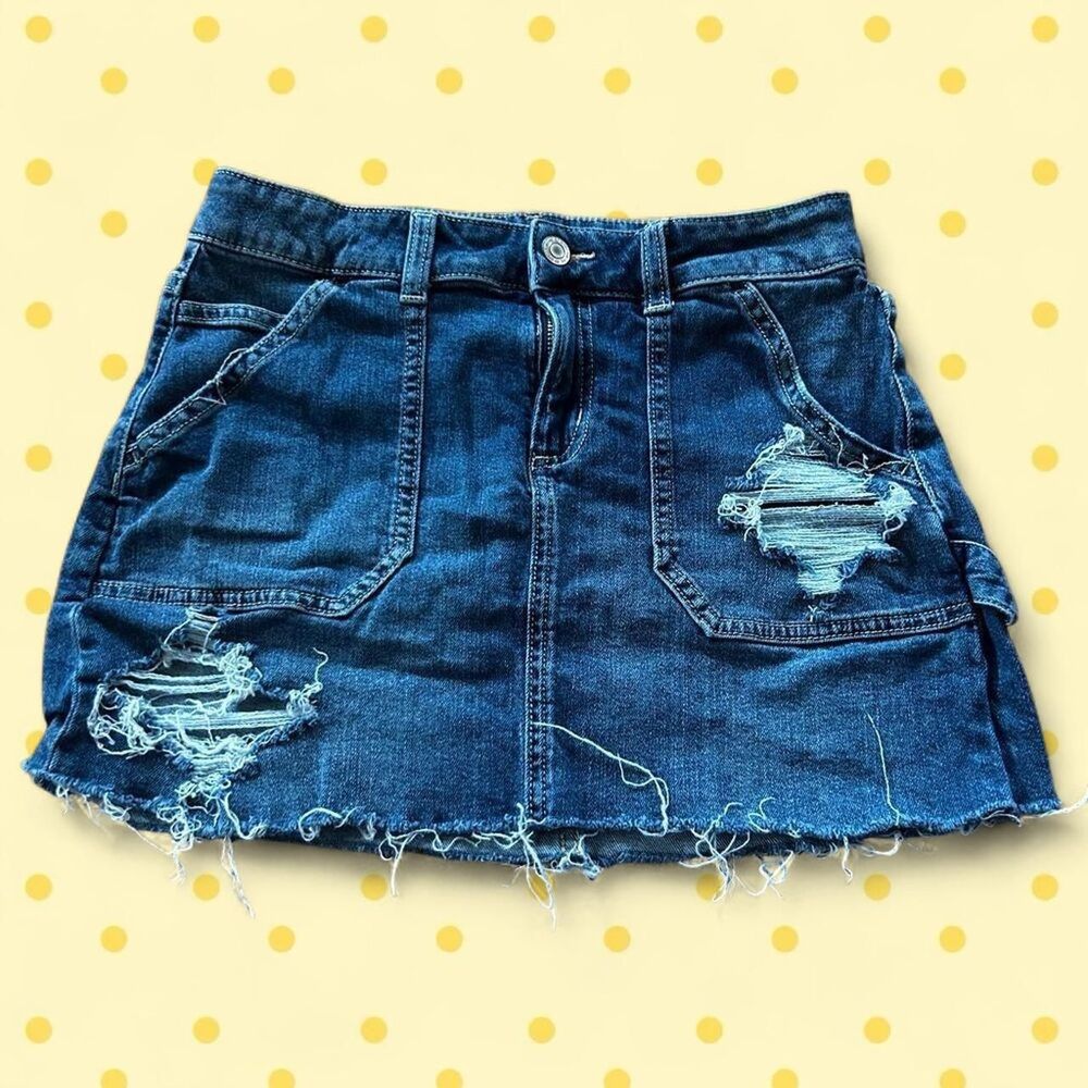 So-wear-it-declare-it Women's Blue and Navy Skirt